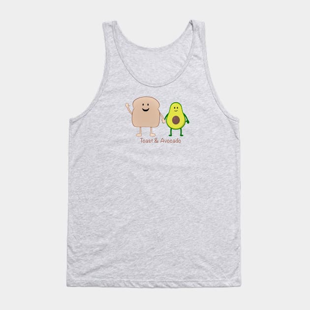 Toast & Avocado Tank Top by Coconut Moe Illustrations